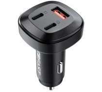 Acefast car charger 66W 2x USB Type C / USB, PPS, Power Delivery, Quick Charge 4.0, AFC, FCP, SCP black (B3 black) (universal)