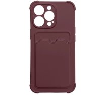 Hurtel Card Armor Case Pouch Cover for Xiaomi Redmi 10X 4G / Xiaomi Redmi Note 9 Card Wallet Silicone Armor Cover Air Bag Raspberry (universal)