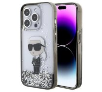 Karl Lagerfeld Liquid Glitter Ikonik case for iPhone 15 Pro Max - transparent (universal)