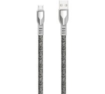 Dudao USB braided cable - micro USB 5 A 1 m gray (L3PROM gray) (universal)