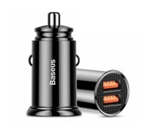 Baseus Dual Quick QC 3.0 2x USB 30W car charger black