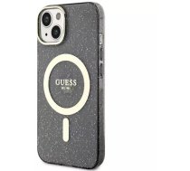 Guess Etui Guess GUHMP14SHCMCGK do iPhone 14 6.1" hardcase Glitter Gold MagSafe