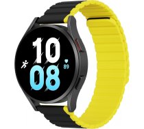Dux Ducis Universal Magnetic Samsung Galaxy Watch 3 45mm / S3 / Huawei Watch Ultimate / GT3 SE 46mm Dux Ducis Strap (22mm LD Version) - Black / Yellow (universal)
