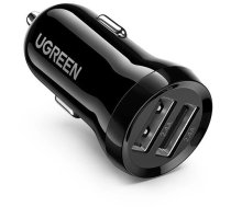 Ugreen car charger 2x USB 24W 4.8 A (2x 2.4 A) black (50875) (universal)