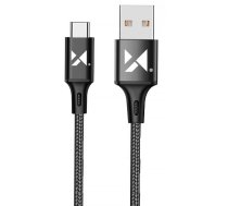 Wozinsky cable USB - USB Type C 2,4A 1m black (WUC-C1B) (universal)