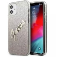 Guess GUHCP12SPCUGLSGO iPhone 12 mini 5,4" złoty/gold hardcase Glitter Gradient Script