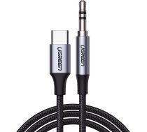 Ugreen AUX stereo audio cable 3.5 mm mini jack - USB Type C for tablet phone 1m black (CM450 20192) (universal)