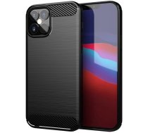 Hurtel Carbon Case Flexible Cover TPU Case for iPhone 12 Pro Max black (universal)