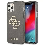 Guess GUHCP12LPCUGL4GBK iPhone 12 Pro Max 6,7" czarny/black hard case Glitter 4G Big Logo