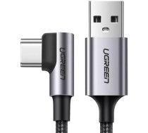 Ugreen angled cable USB - USB Type C 2m 3A gray (50942)