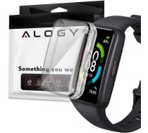 Alogy silicone case with protective foil for Huawei/ Honor Band 6 Transparent