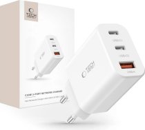 Tech-Protect NC30W network charger 2x USB-C PD 30W / USB-A QC 3.0 - white