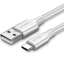 Ugreen US287 60120 USB-A / USB-C 3A kabelis 0.5m - balts