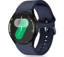 Tech-Protect Silicone Strap for Samsung Galaxy Watch 4 / 5 / 5 Pro / 6 / 7 / FE - Navy Blue