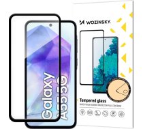 Hurtel Wozinsky Tempered Glass Full Glue for Samsung Galaxy A55 with black frame