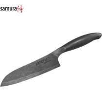 Samura Artefact Virtuves Santoku nazis 180 mm AUS-10 Damascus Japāņu tērauda 59 HRC