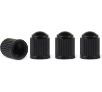 Amio Plastic Black Valve cap 4pcs.