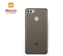 Mocco Ultra Back Case 0.3 mm Aizmugurējais Silikona Apvalks Priekš Huawei P20 Caurspīdīgs-Melns