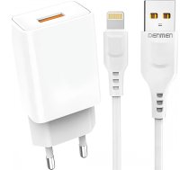 Denmen fast charger USB-C Type C PD 20W 3.6A White