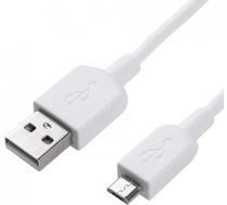 DCO Izturīgs TPE Universāls Micro USB uz USB Datu & Ātrās Uzlādes 2.4A kabelis 1m Balts