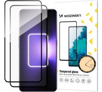 Wozinsky Full Glue Tempered Glass 2x Tempered Glass for Realme GT Neo 5 / Realme GT3 9H Full Screen Black Frame Screen Protector (universal)
