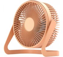 Alogy Silent Desk Fan Portable USB Wired Desktop Fan Light orange