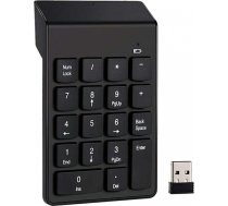 4Kom.pl Numeric keyboard Wireless USB for laptop tablet PC Mini Wireless KeyPad black