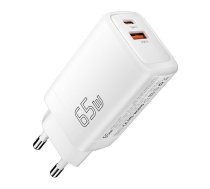 Essager Wall charger USB-C+USB-A 65W Essager GaN (white)