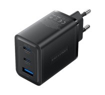 Vention Wall charger, Vention, FERB0-EU,  2xUSB-C, USB- A, 65W/65W/30W, GaN (black)