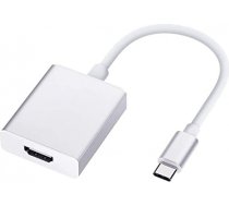 Ilike HD2 USB-C Spraudnis uz HDMI 4K Sieviešu Audio un Video Kabelis Adapteris 10cm - Konvertors Balts (OEM)