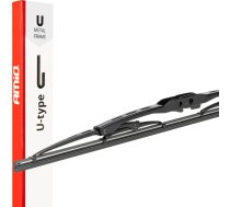 Amio Metal Windshield Wiper U-Type, size: 20" 500mm, U-type hook AMIO-04010