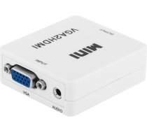 Roger VGA uz HDMI video signāla pārveidotājs (+Audio) / balts