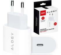 Alogy Fast USB-A QC 3.0 Quick Charge USB-C PD 33W 65W wall charger Alogy White