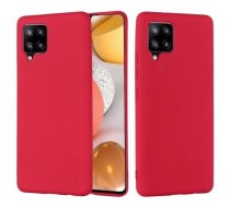 Mocco Liquid Silicone Soft Back Case Aizmugurējais Silikona Apvalks Priekš Samsung Galaxy A42 5G Sarkans