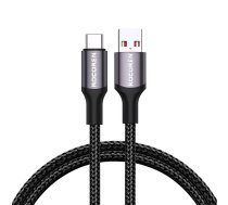 Rocoren Fast Charging cable Rocoren USB-A to USB-C Retro Series 1m 3A (grey)