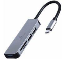 Gembird HUBS USB Type-C 3-port ar Karšu Lasitāju
