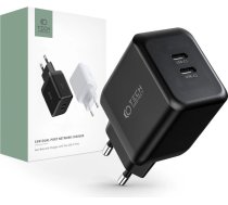 Tech-Protect C35W-2 mains charger 2x USB-C PD 35W - black