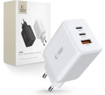 Tech-Protect C65W network charger 2x USB-C PD 65W / USB-A QC 3.0 - white