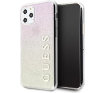 Guess GUHCN65PCUGLGPI iPhone 11 Pro Max rose gold/gold pink hard case Gradient Glitter