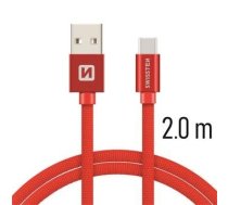 Swissten Textile Universāls Quick Charge 3.1 USB-C Datu un Uzlādes Kabelis 2m