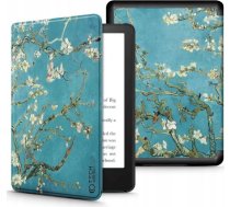 Tech-Protect SmartCase case for Kindle Paperwhite V / 5 / Signature Edition - blue with sakura flowers