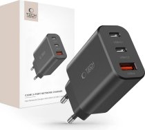 Tech-Protect NC30W network charger 2x USB-C PD 30W / USB-A QC 3.0 - black