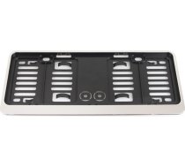 Utal License Plate Frame small - BLACK CHROME