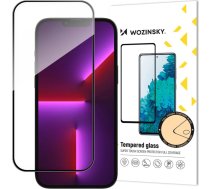 Wozinsky Full Glue iPhone 15 Plus Case Friendly Full Glue Tempered Glass with Frame - Black9145576280317