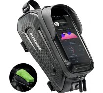 Rockbros B68 bicycle bag for armored frame with phone pocket and cover 1.7l - black7016802869779