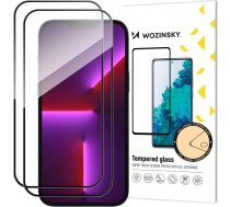 Wozinsky 2pcs Full Screen Tempered Glass with Frame Case Friendly Wozinsky Full Glue iPhone 15 Plus - Black9145576280270