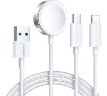 Joyroom Apple Watch Magnetic Charger Joyroom S-IW008 Lightning + USB-C 5V 1.2m (White)S-IW008