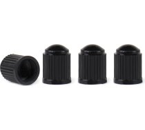 Amio Plastic Black Valve cap 4pcs.02623