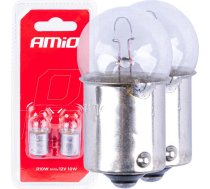 Amio Halogen bulbs R10W BA15s 12V 2pcs blister03350