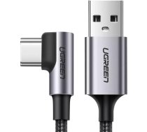 Ugreen Angled cable UGREEN cable USB - USB Type C 1m 3A gray (50941)50941-UGREEN